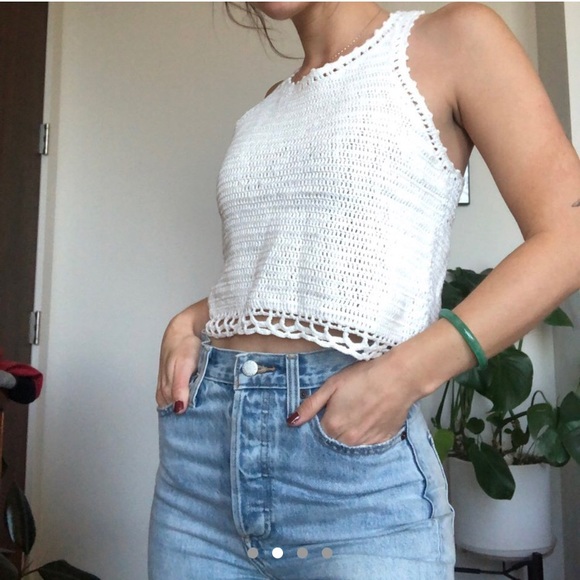 Cute crocheted Mango tank - Picture 2 of 4